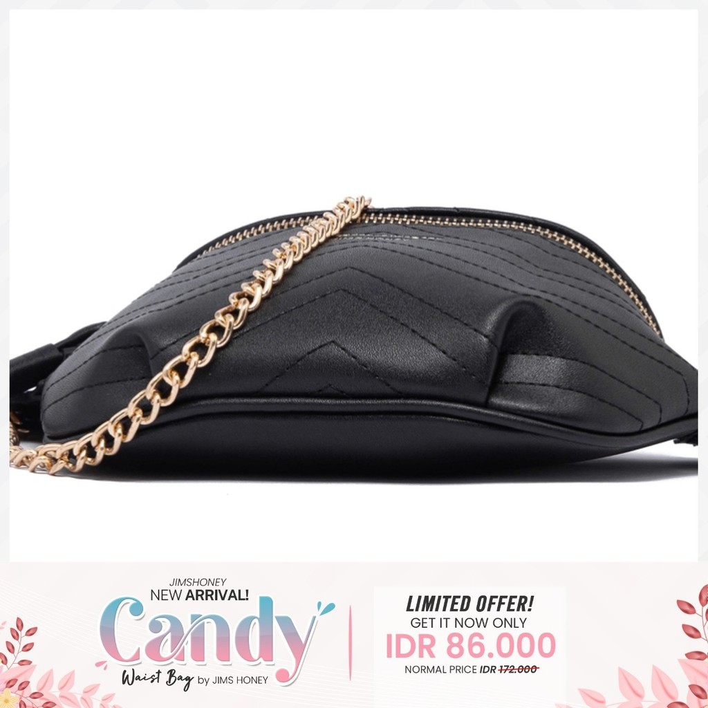 Jims Honey Candy Waist Bag Tas Pinggang Sling Murah Fashion Cewek Wanita Korea Remaja Jimshoney JH