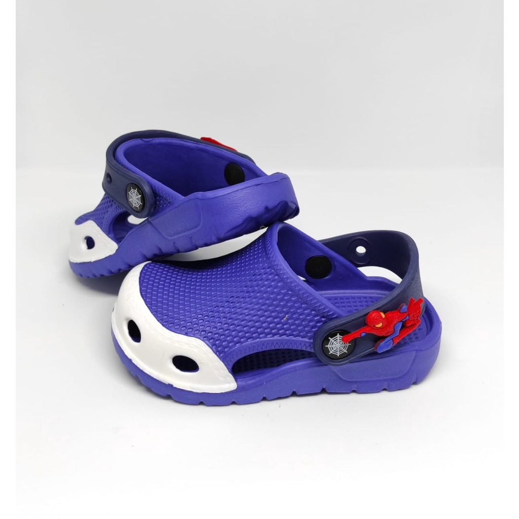 SANDAL ANAK SPIDER CROCS FLAT SOFT NON LED USIA 1,5 sd 4 THN