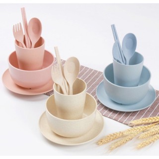 Alat Makan Set Jerami Mangkok Gelas Sendok Garpu Shopee Alat Makan Set Jerami Mangkok Gelas Sendok Garpu Shopee