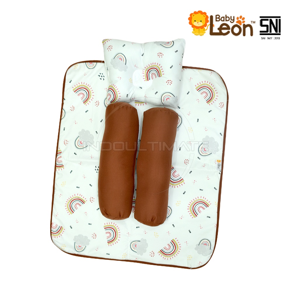 3in1 Set Bantal Guling Bayi Anak Kasur Bayi Set Bantal Matras Bayi Bantal Bayi Menyusui BGS-123 Kasur Multifungsi Bedcober Bayi SP-019 BABY LEON