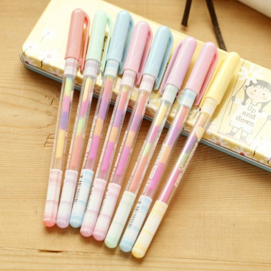 

Pulpen Warna Sembur / Bolpoin Warna Rainbow / Pulpen Gel Warna Warni Gradasi Sembur / Bollpoin DIY Scrapbook