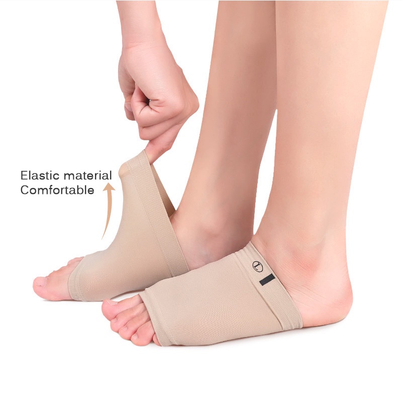 1 Pasang Foot Arch Support Kesehatan Kaki Silicone/ Insole Kaki Datar Bahan Silicone Gel Elastis