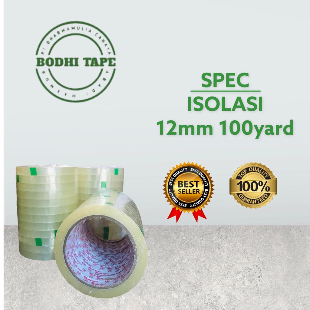 

Isolasi Bodhi tape 12mm 100y