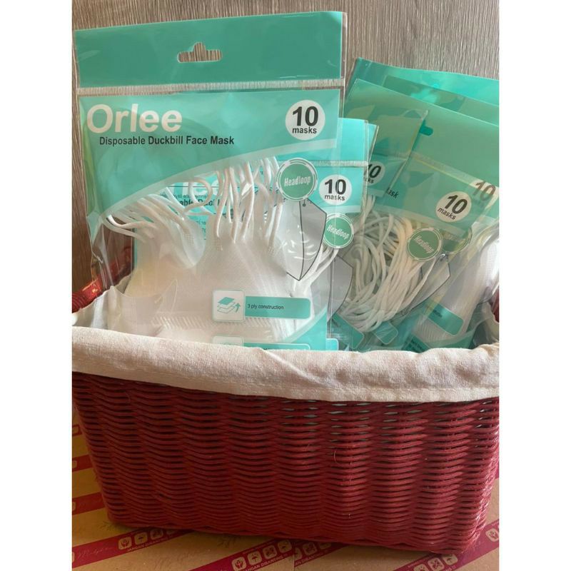 Masker orlee 10pcs | masker orlee duckbil | masker orlee cantol | masker orlee ori embos