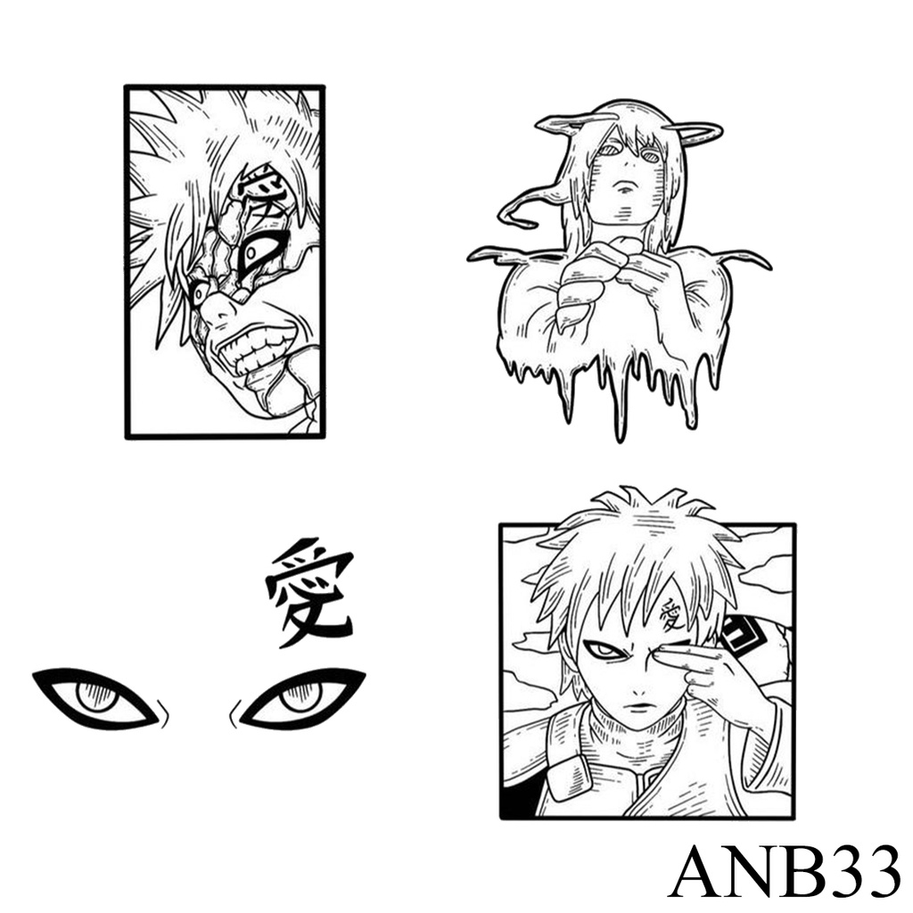 [ANIME BUNDLE 5]  Tato Temporer/Tattoo Temporary/Temporary Tattoo ANTI AIR BERKUALITAS IMPORT ECER