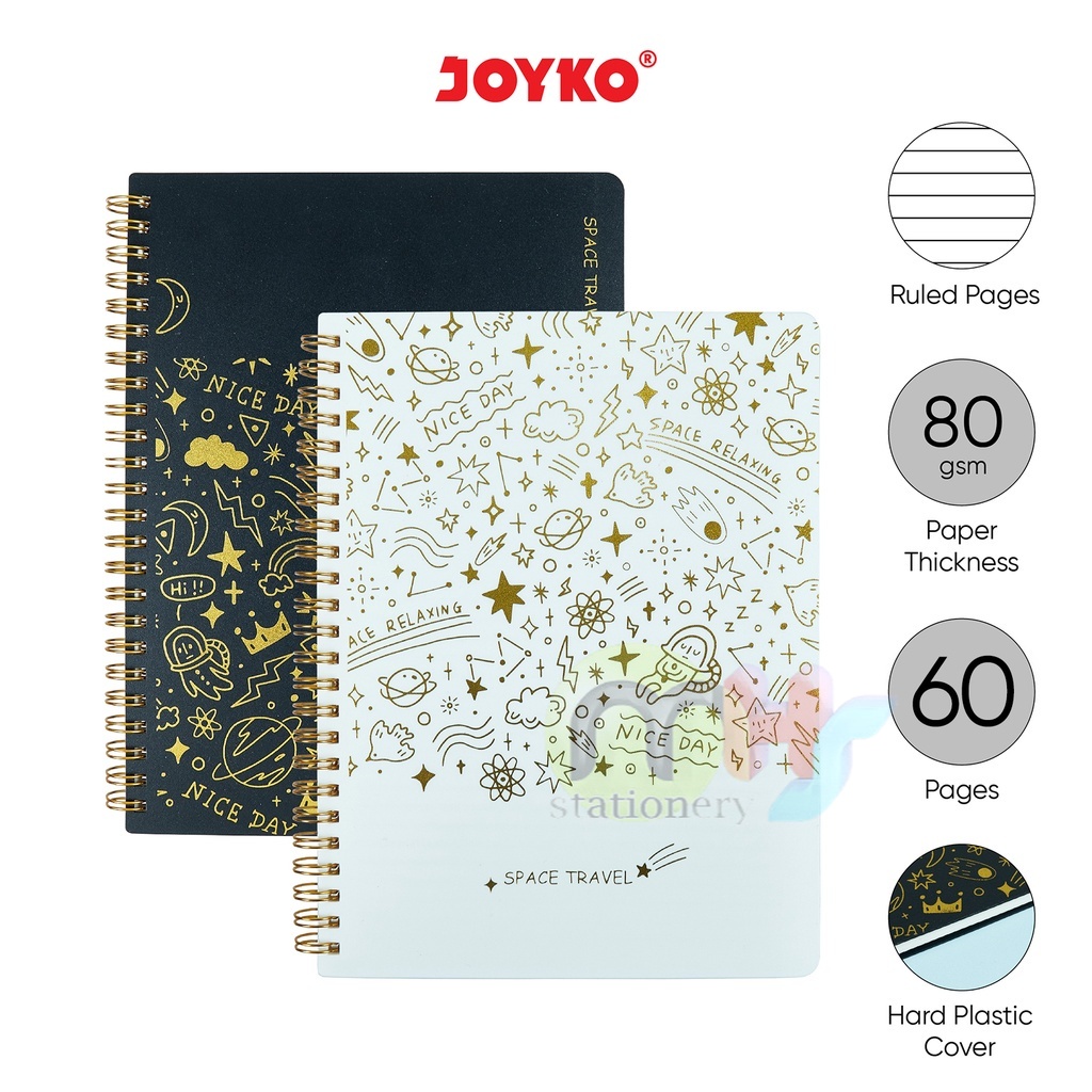 

Notebook Diary Agenda Buku Catatan Bergaris Ruled Joyko NB-710 A5 Space Travel