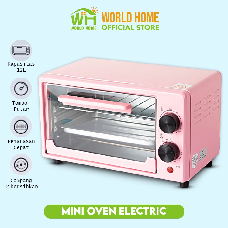 Oven Listrik MIni Microwave 12L Multifunction Penghangat Makanan Listrik Serbaguna