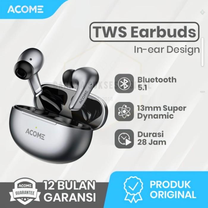 Headset Acome Airdots T8 IPX5 TWS Bluetooth 5.1 Gaming