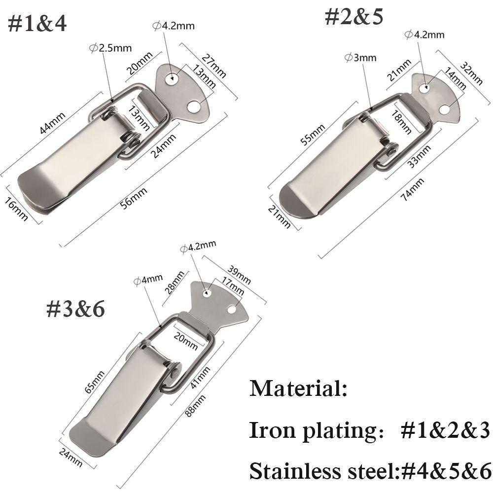 Suyo 1PC Pengait Pintu Jendela Spring Hardware Aksesoris Bagasi Stainless Steel