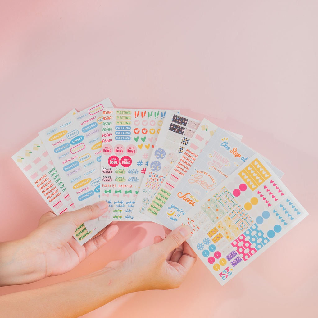 

Signature Sticker Sheet - Stiker untuk Dekorasi Bullet Journal Planner