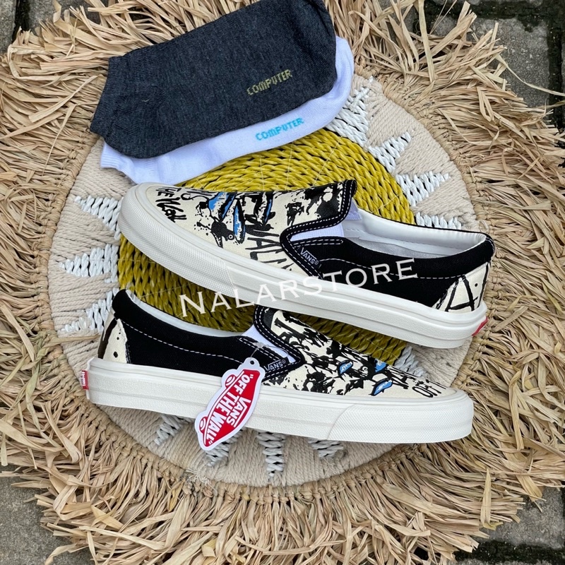 Sepatu Vans Slip On Fish Tuna Unisex Kualitas Premium BNIB
