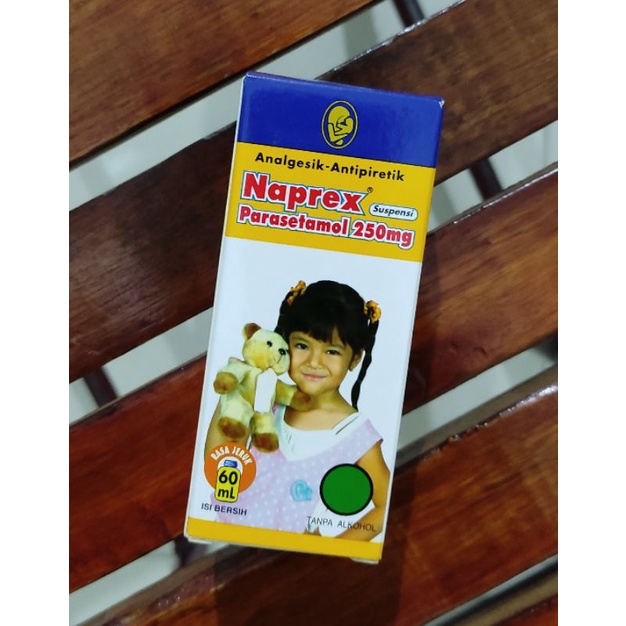 Naprex Syr 60 Ml / Paracetamol 250 Mg / Pereda Nyeri / Demam / Sakit Kepala