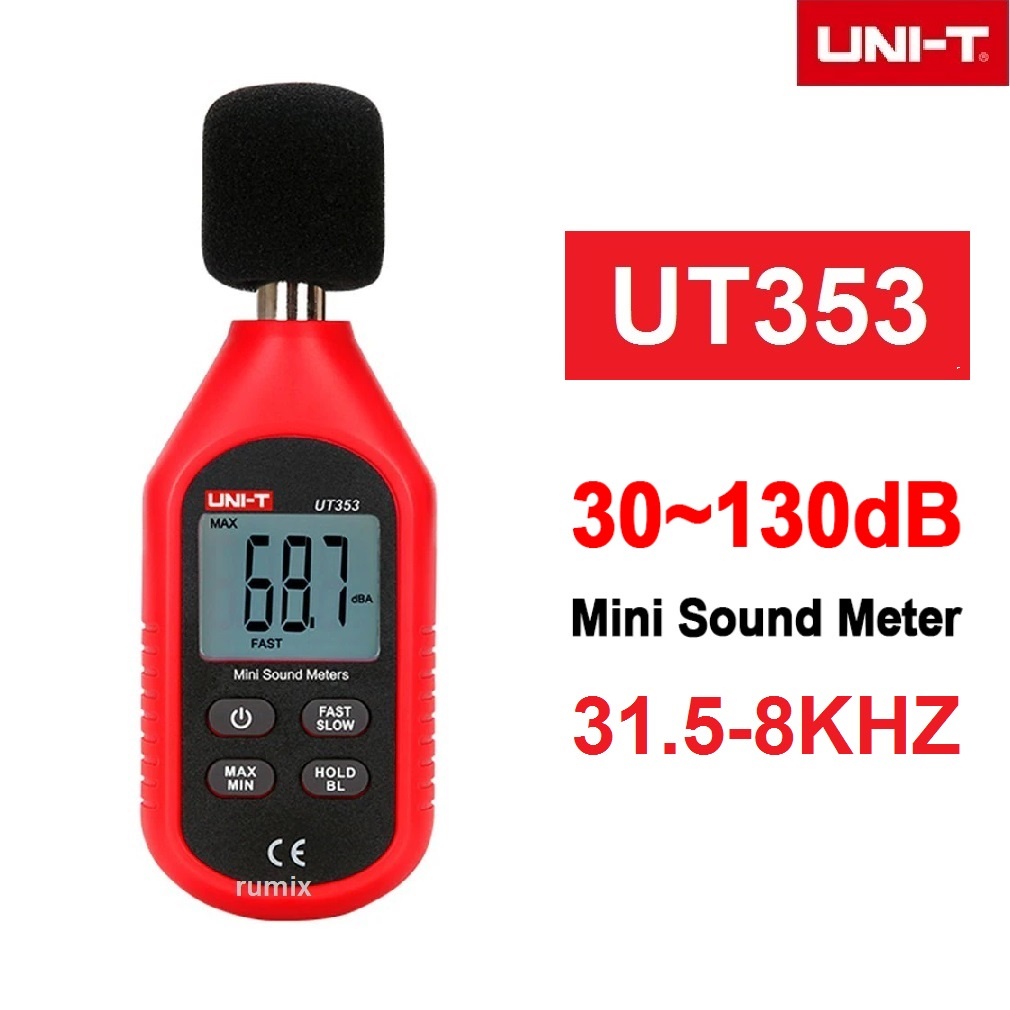 UNI-T UT353 Sound Noise Level Meter Desibel Desible Alat Pengukur Suara Tester Mini LCD UT-353 UT 353