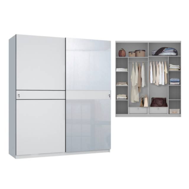Wardrobe LP Sliding Crown White