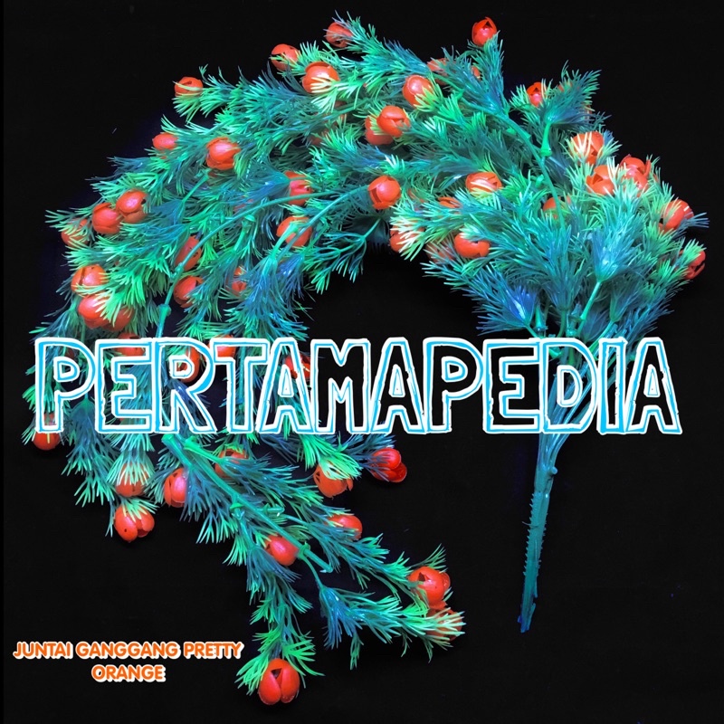 JUNTAI GANGGANG PRETTY PRITI/Bunga Plastik/Bunga Gantung/Bunga Hiasan/Bunga Dekorasi/Bunga Tempel-JUNTAIGGPRETTYORANGE