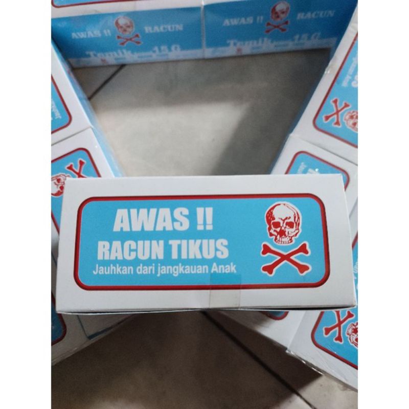 Racun Tikus Temix biru harga 1 kotak isi 50