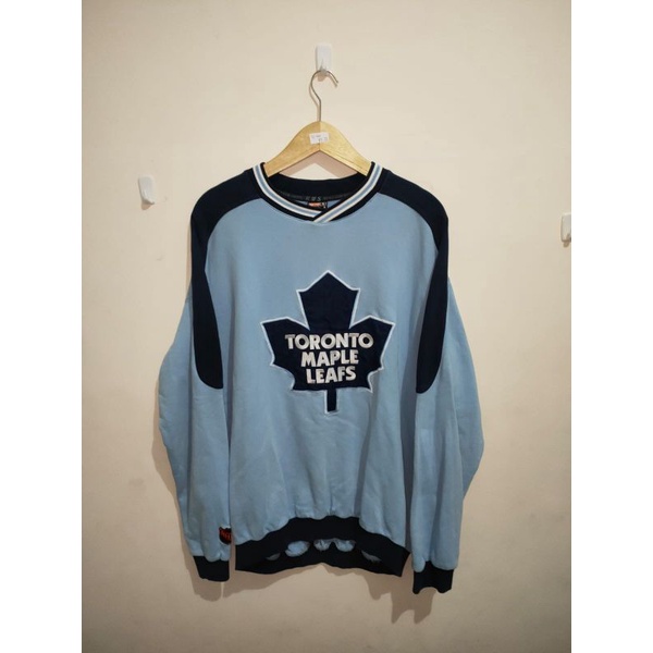 crewneck NHL toronto maple leafs vintage hockey