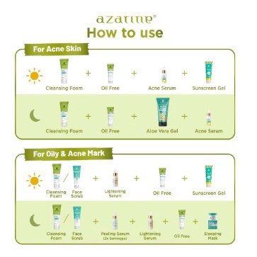 ✨SHASYA✨ AZARINE Intense Acne &amp; Repair Series | Acne Gentle Cleansing Foam, Acne Spot Gel (✔️BPOM)