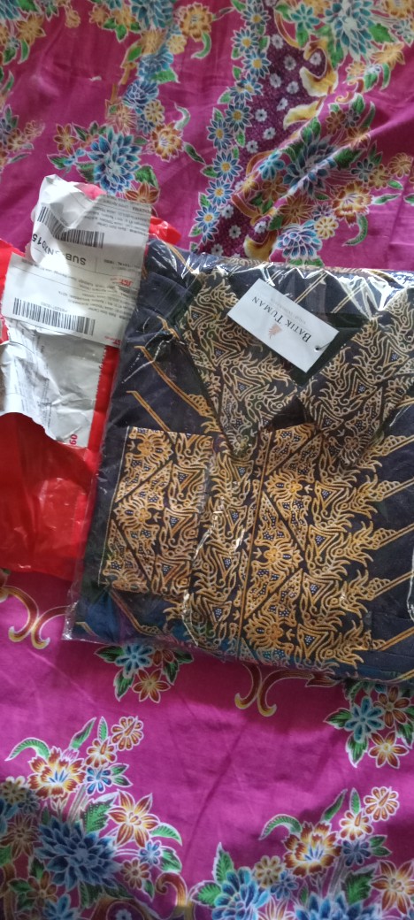 Modang Navy Kemeja Batik Pria Lapis Furing Katun Primisima Fashion Batik Solo Batik Pria Eksklusif