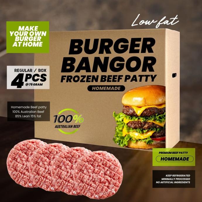 

MAKANAN BEKU / BEEF PATTY PREMIUM HOMEMADE MURAH GARANSI 100% NON COD