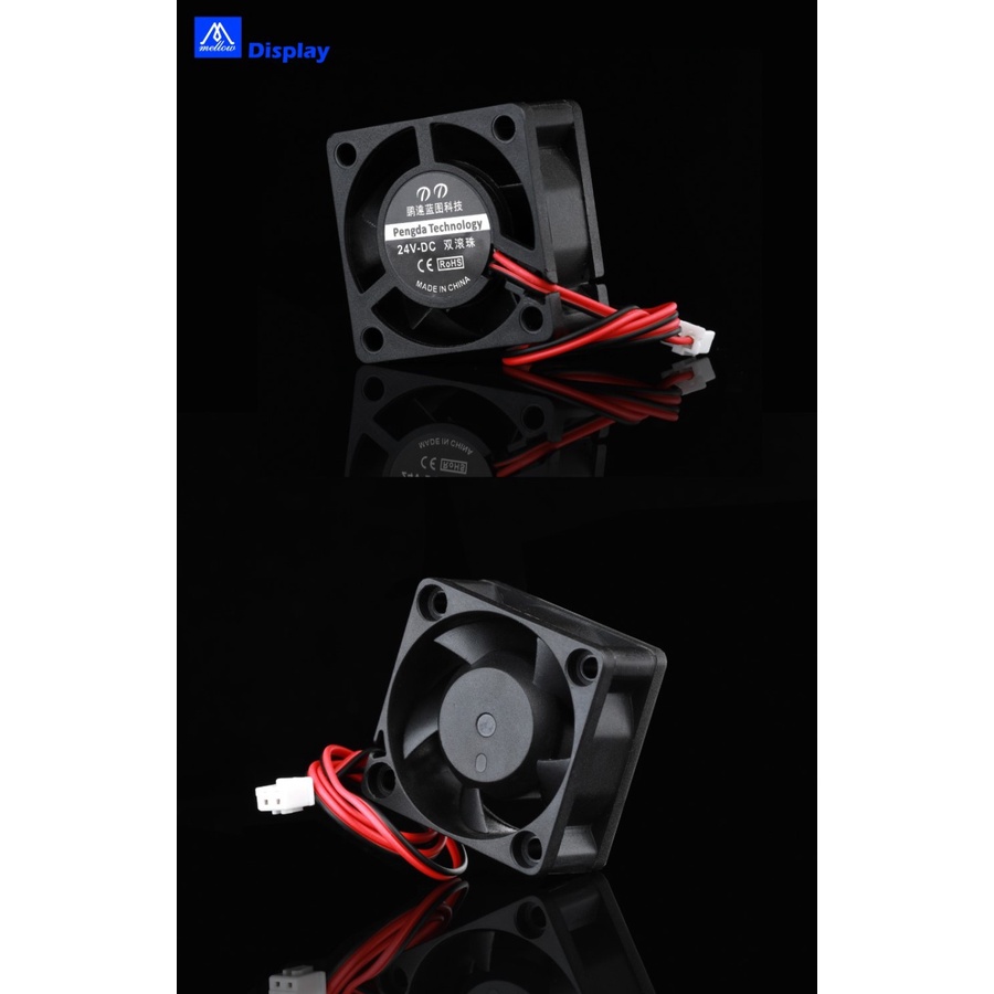 3D Printer Small Cooling Dual Ball Bearing 4020 Fan 12V/24V 2Wire - 24V