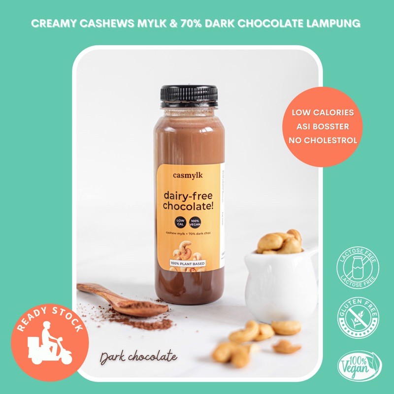 

Casmylk dark chocolate 250ml susu mente plant based milk
