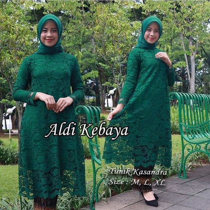 set kebaya brukat kasandra new