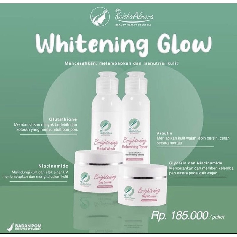 Keisha Almera Skincare - PAKET WHITENING GLOW