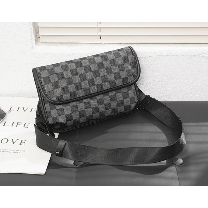 Tas Selempang Pria Murah Waistbag Pria Tas Slempang Kulit Pria Tas Bahu Pria Tas lv Damier