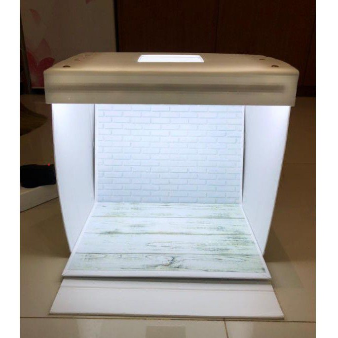 

Studio Box LED Ukuran A3 ( 31 x 30 x 24 ) + 1 ALAS MOTIF
