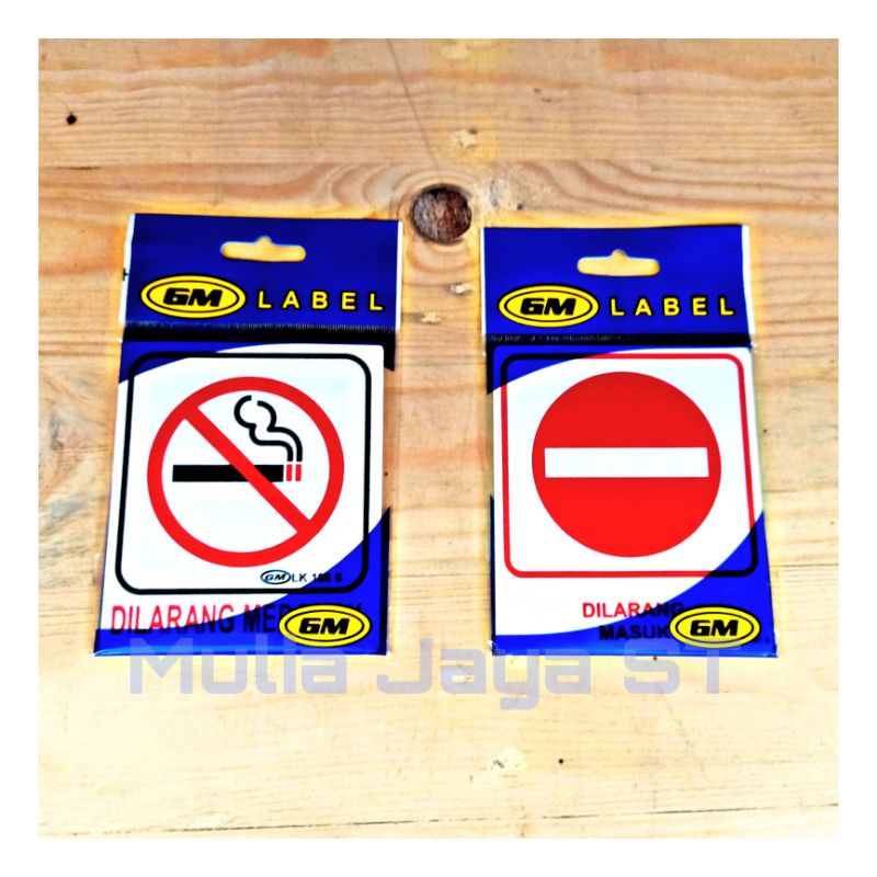Acrylic Dilarang Merokok dan Dilarang Masuk