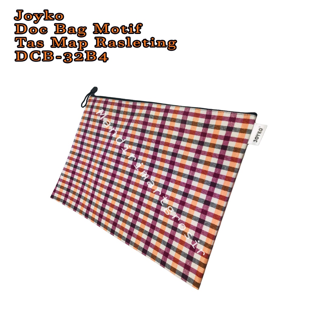 Doc Bag Motif *Joyko * Tas Map Rasleting * DCB-32B4