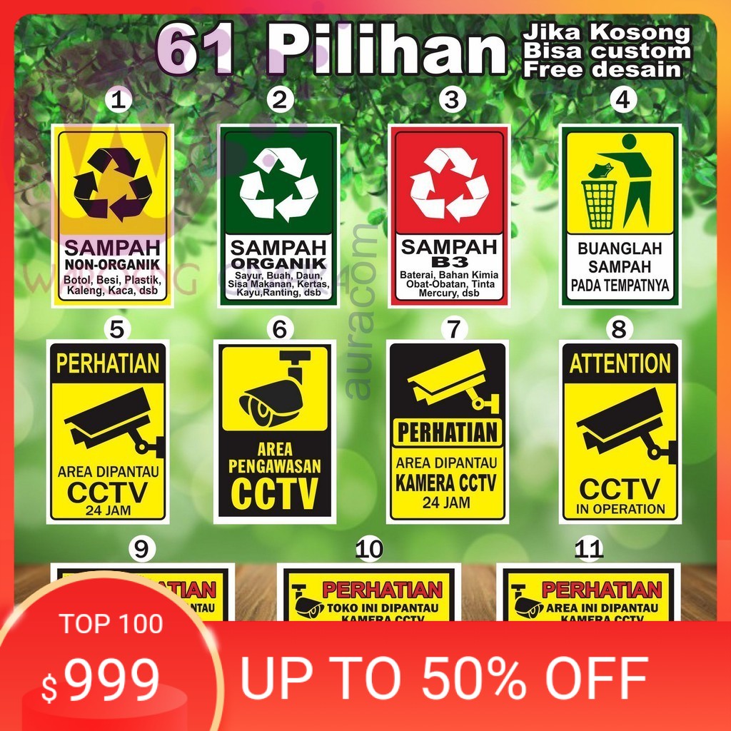 

STICKER CCTV,STICKER WIFI, STIKER DILARANG MASUK, STICKER DILARANG MEROKOK, DLL