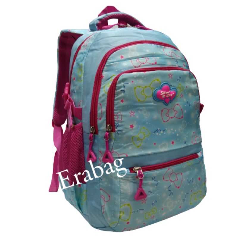 Alto Silver girl Backpak  70979V1 Multi Warna Tas sekolah Ransel Laptop Raincover