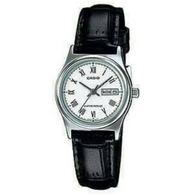 Jam Tangan Wanita Casio Original Tali Kulit Ltp-v006l-7b Original
