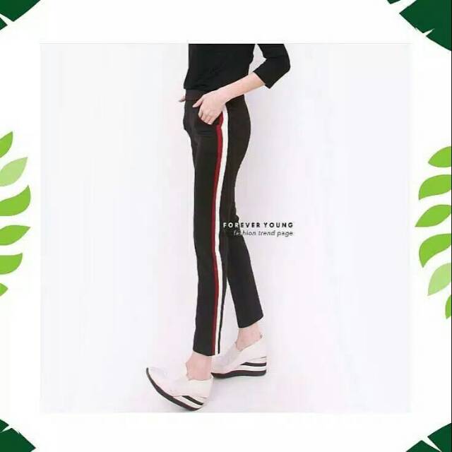  Celana  leging murah Celana  murah Celana  stripe Zara  