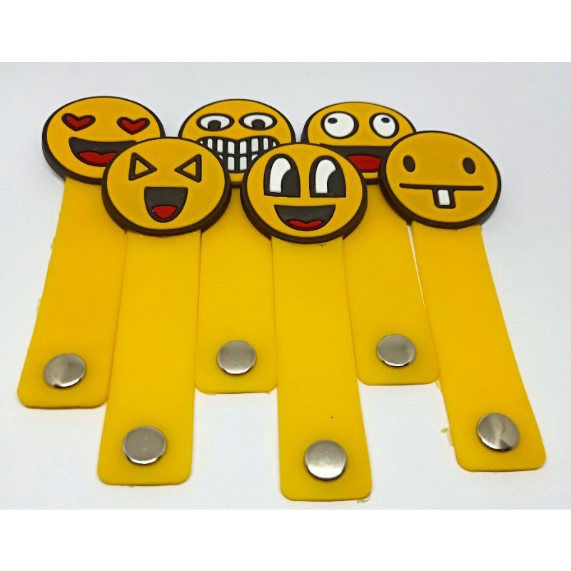 SMILEY | EMOTICON - Klip kabel / Penjepit Kabel / Pengikat Kabel