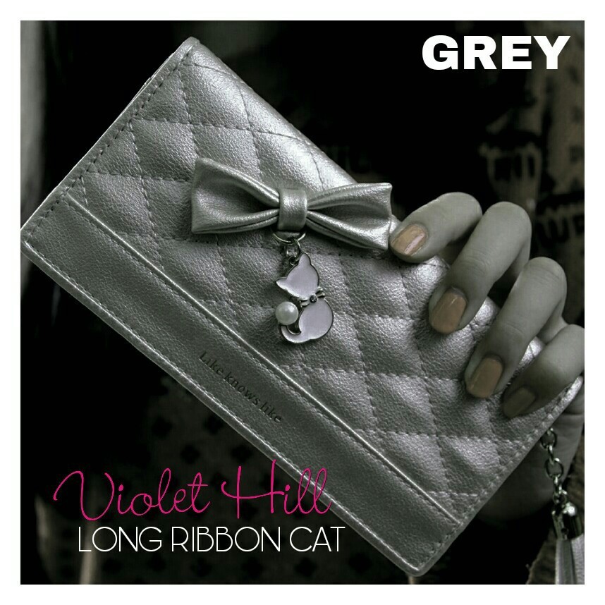 Long Cat Wallet Dompet Ribbon Aleesha - Pita Kucing GB2 NR
