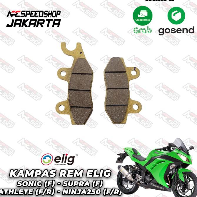 a Promo Kampas rem ELIG Depan Belakang Kawasaki Ninja 250 FI kampas elig _Terlaris