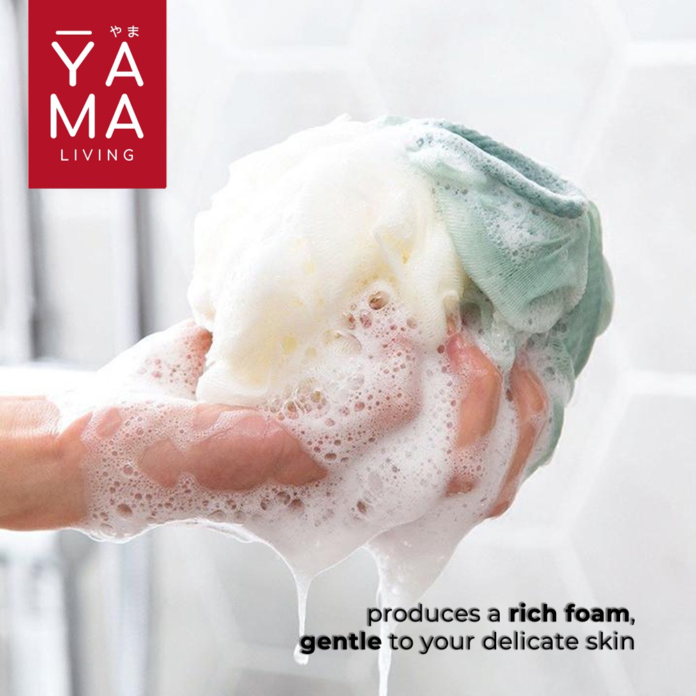 YAMA YOKU Premium Shower Puff Spons Scrubber Mandi 50 gram