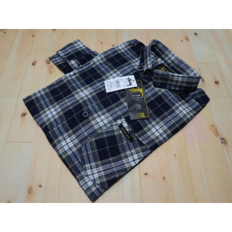 Kemeja flanel premium flanel lengan panjang grosir kemeja 736