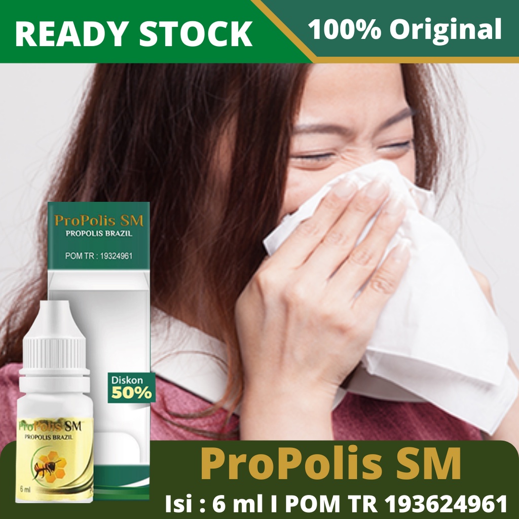 Obat Hidung Tersumbat, Sinusitis, Pilek Menahun, Nyeri Hidung, Infeksi Radang Dinding Sinus, Peradangan di Hidung, Flu Menahun, Sinus Paranasal, Sinus Bengkak, Salesma, Polip Hidung, Alergi Hidung, Rhinitis Herbal ProPolis SM