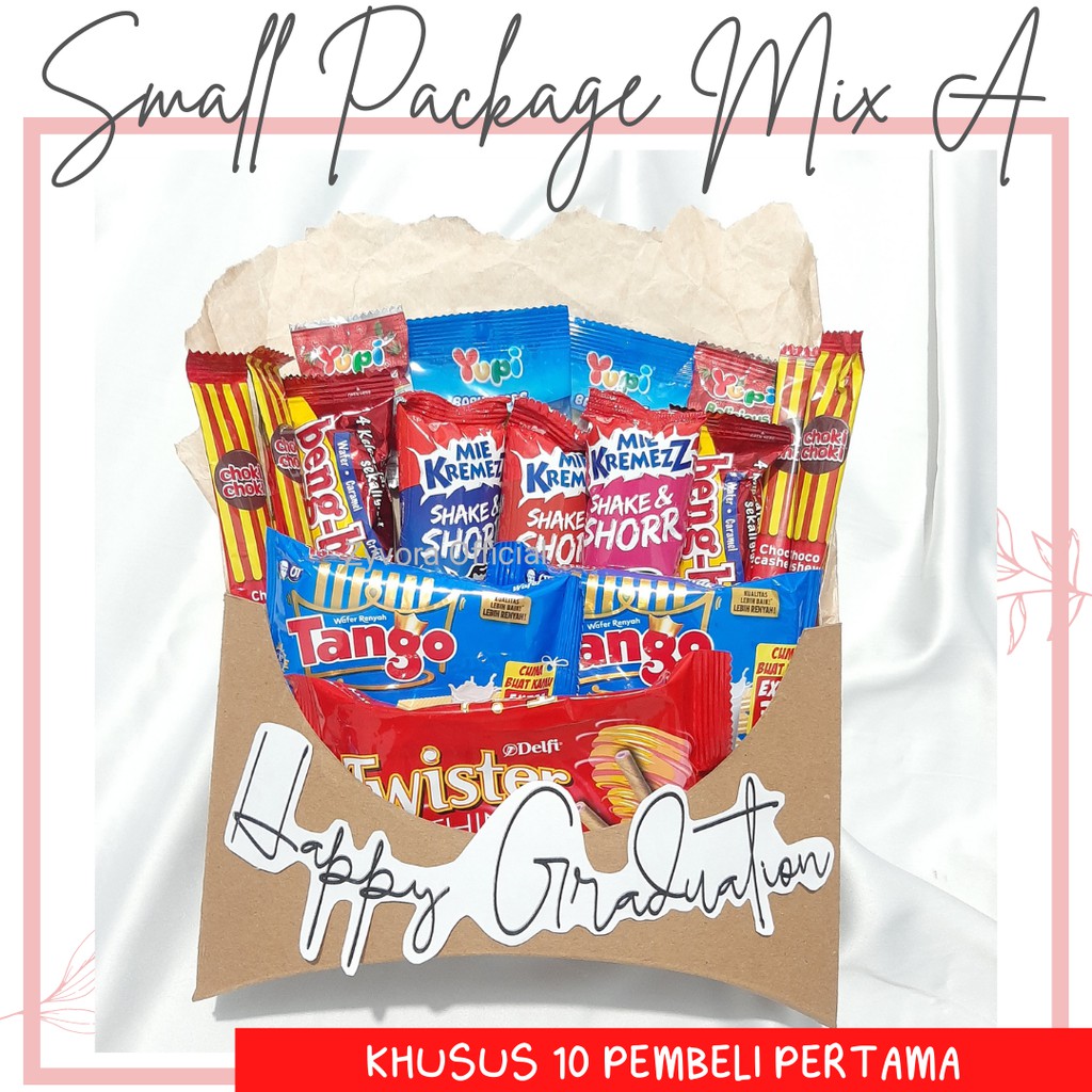 

Hampers Snack Unik Mix A (S) | SNACK WRAP - Kado ultah/ wisuda/ anniv/ valentine, dll | UNIK | TERMURAH