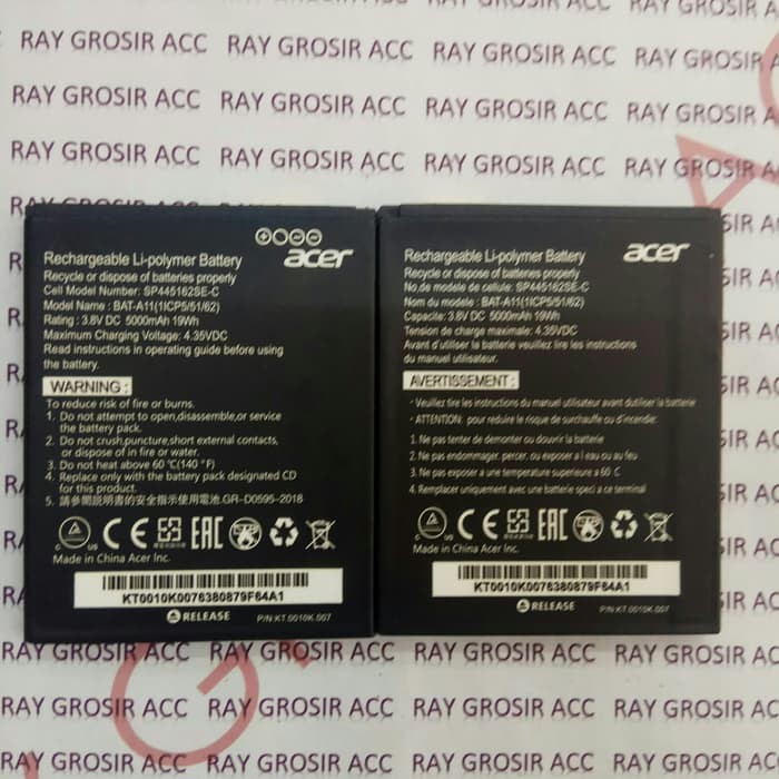 Baterai Original Double Power acer Liquid BAT-A11 Z330 , Z410 , Z320