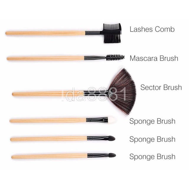 Brush Make Up 32 Set dengan Pouch#kuas dompet#kuas rias pengantin#Kuas makeup#kuas isi32pc#brus