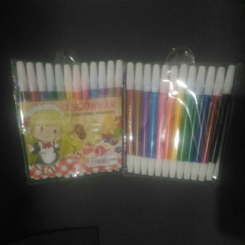 

SPIDOL MARKER SNOWMAN 12 WARNA - pw 12A