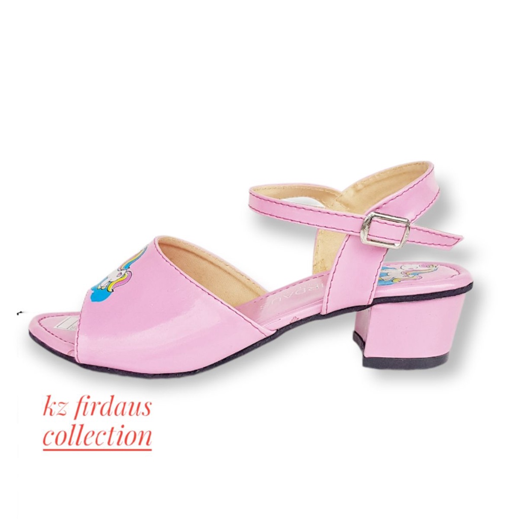 Sandal Sepatu Hak Anak Perempuan 3 cm Heels Sendal Pesta Anak Cewe MOTIP UNICORN