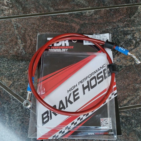 Selang Slang Rem TDR Depan 35 Inci 90 cm Brake Hose TDR 35inci 90cm Aksesoris Semua Motor Universal