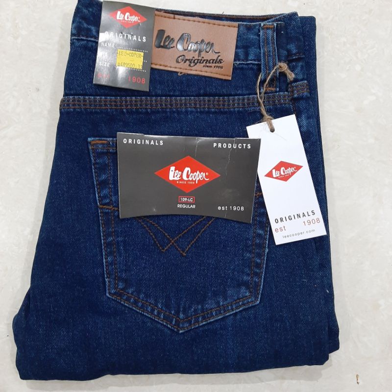 Celana jeans reguler pria size 28-38