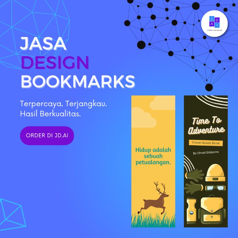 Jual JASA DESAIN BOOKMARK JASA DESIGN PENANDA BUKU BACAAN JASA